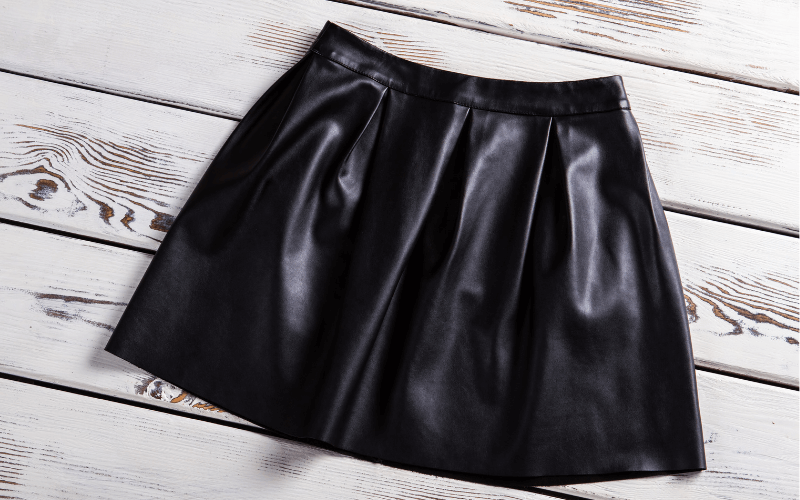 An image of a leather skirt.
