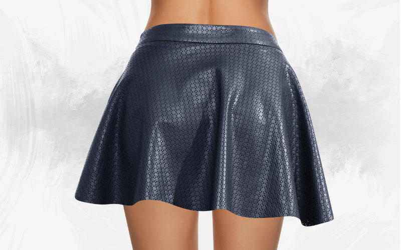 An image of a silver skirt.