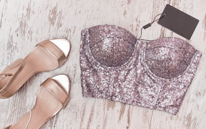 An image of sequin top