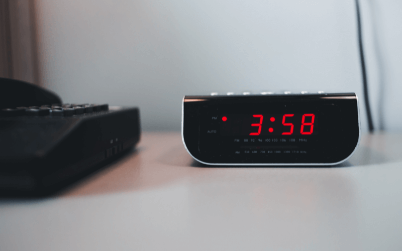 Image of a mini-computer alarm clock