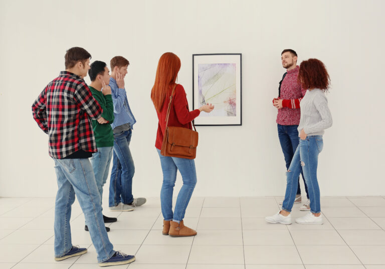 The Best Museums in Singapore for Learning Outside the Classroom Image of a group tour at a museum
