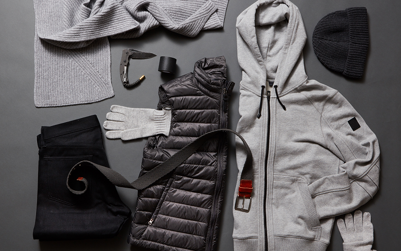 different kinds of jackets/cold wear apparels